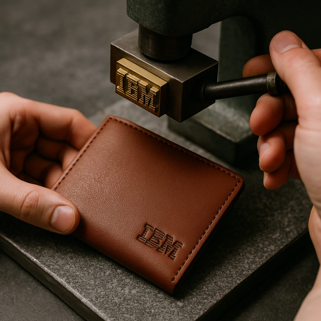 Leather corporate gifts with custom logo embossing – Oxhide Singapore