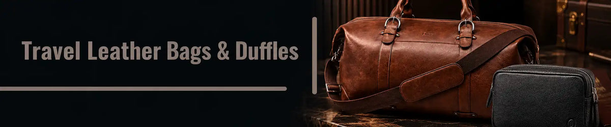 Travel Leather Bags & Duffles