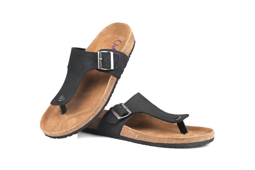 Brown Leather Comfort Slipper -TR 01302 Brown Oxhide
