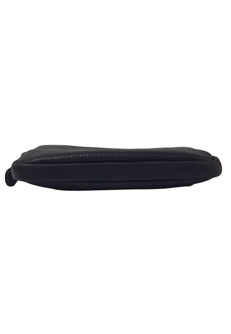 Leather Card Holder - Leather Key Pouch - Leather Coin Pouch - Leather Coin Case - Oxhide Black J0053