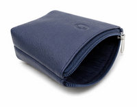 Oxhide Leather Coin Purse , Coin Pouch , Coin Storage Bag 1012 BLUE