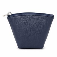 Oxhide Leather Coin Purse , Coin Pouch , Coin Storage Bag 1012 BLUE