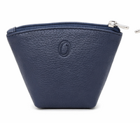 Oxhide Leather Coin Purse , Coin Pouch , Coin Storage Bag 1012 BLUE