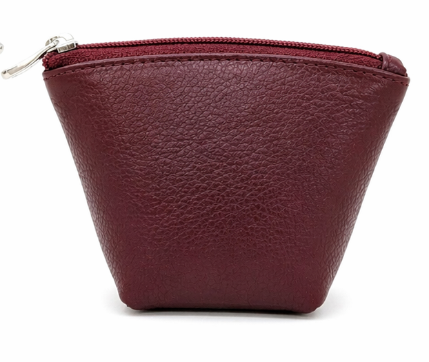 Oxhide Leather Coin Purse , Coin Pouch , Coin Storage Bag 1012 RED