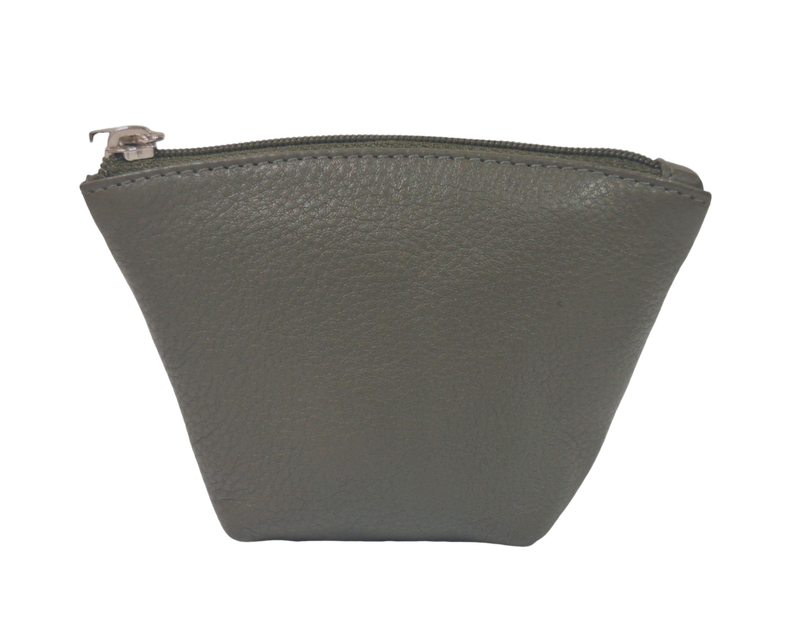 Oxhide Leather Coin Purse , Coin Pouch , Coin Storage Bag 1012 GRN