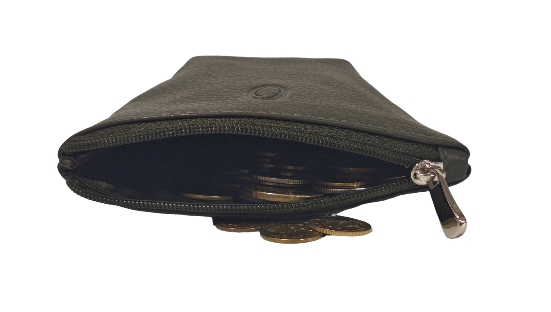 Oxhide Leather Coin Purse , Coin Pouch , Coin Storage Bag 1012 GRN