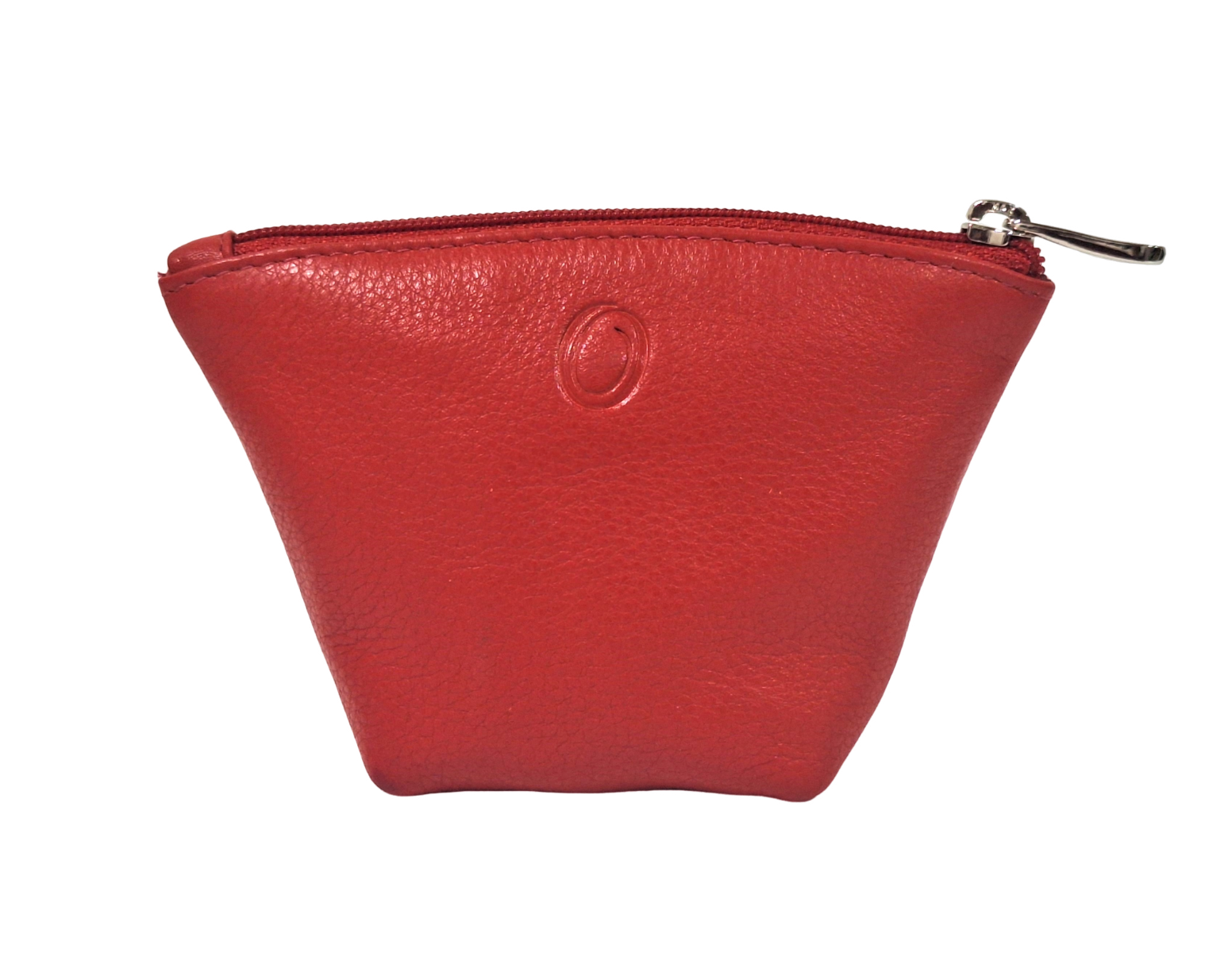 Oxhide Leather Coin Purse , Coin Pouch , Coin Storage Bag 1012 RED