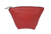 Oxhide Leather Coin Purse , Coin Pouch , Coin Storage Bag 1012 RED