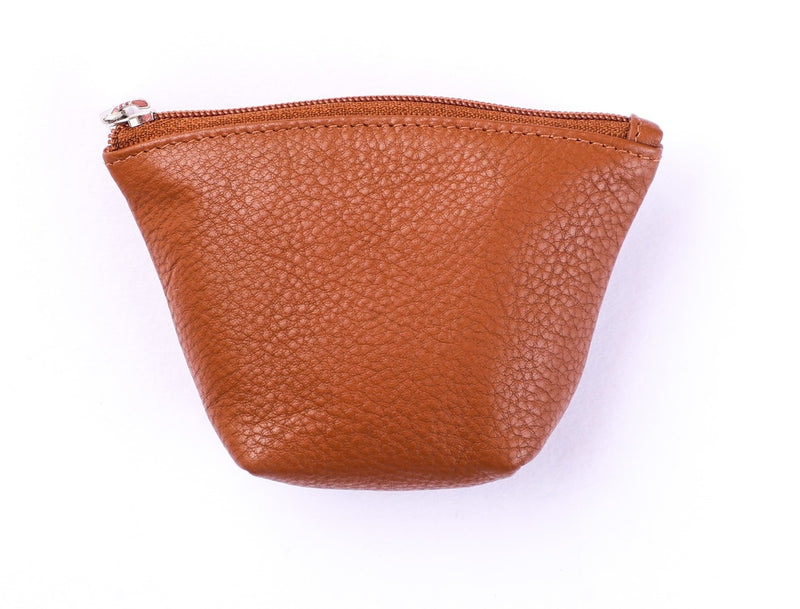 Oxhide Leather Coin Purse , Coin Pouch , Coin Storage Bag 1012 BRN