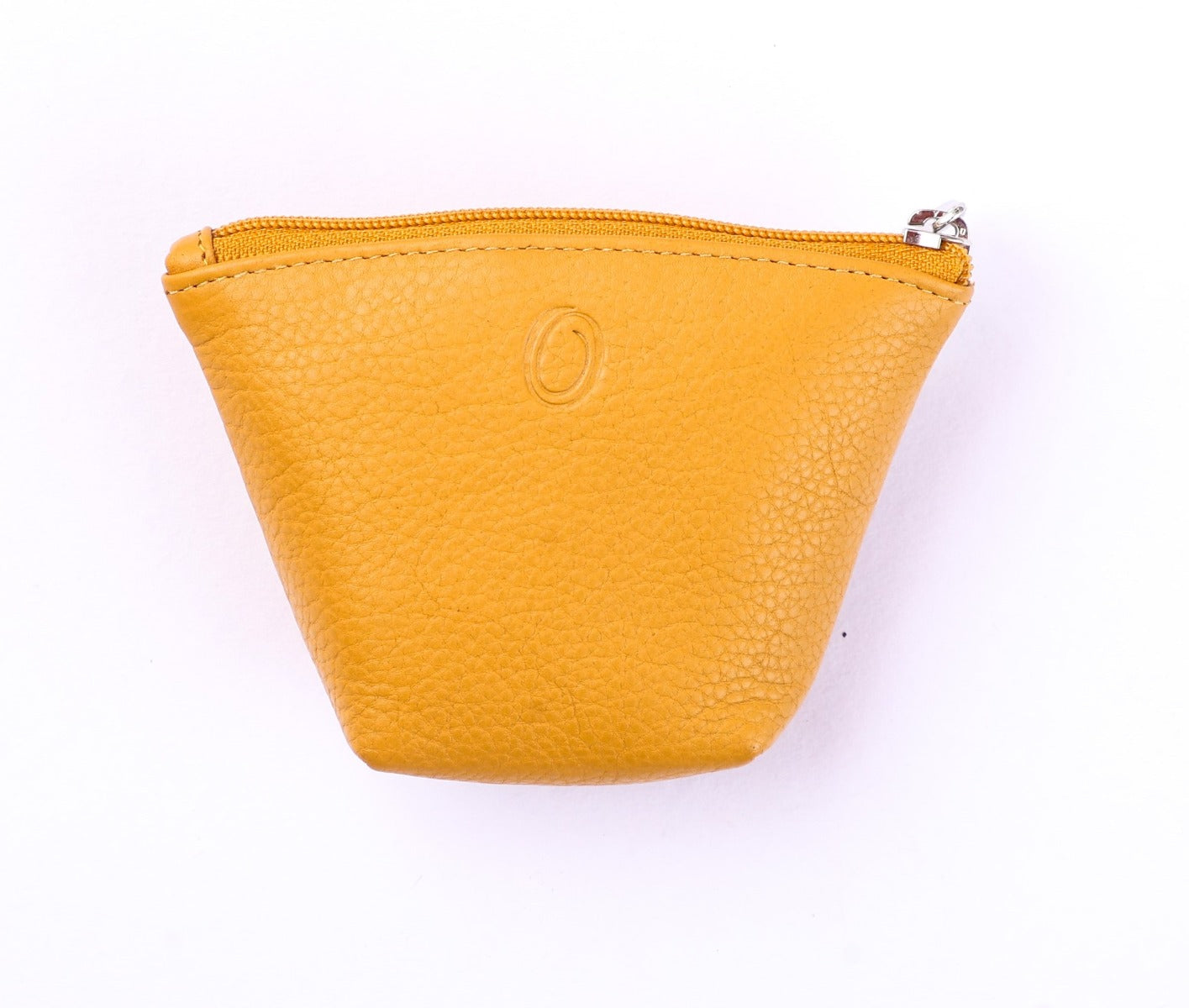 Oxhide Leather Coin Purse , Coin Pouch , Coin Storage Bag 1012 Yellow