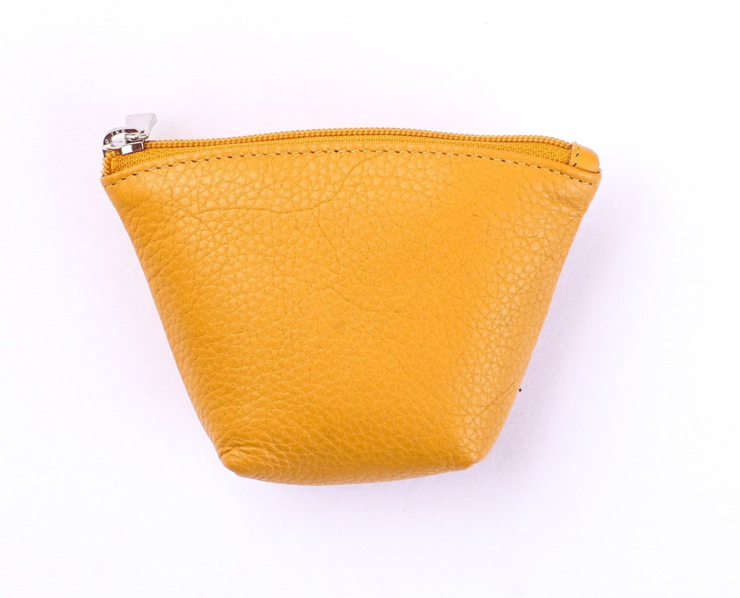 Oxhide Leather Coin Purse , Coin Pouch , Coin Storage Bag 1012 Yellow
