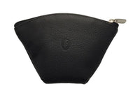 Oxhide Leather Coin Purse , Coin Pouch , Coin Storage Bag 1012 BLACK