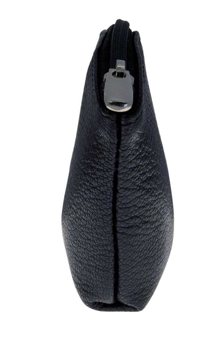 Oxhide Leather Coin Purse , Coin Pouch , Coin Storage Bag 1012 BLACK