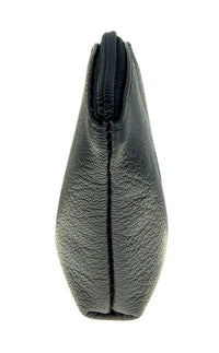 Oxhide Leather Coin Purse , Coin Pouch , Coin Storage Bag 1012 BLACK