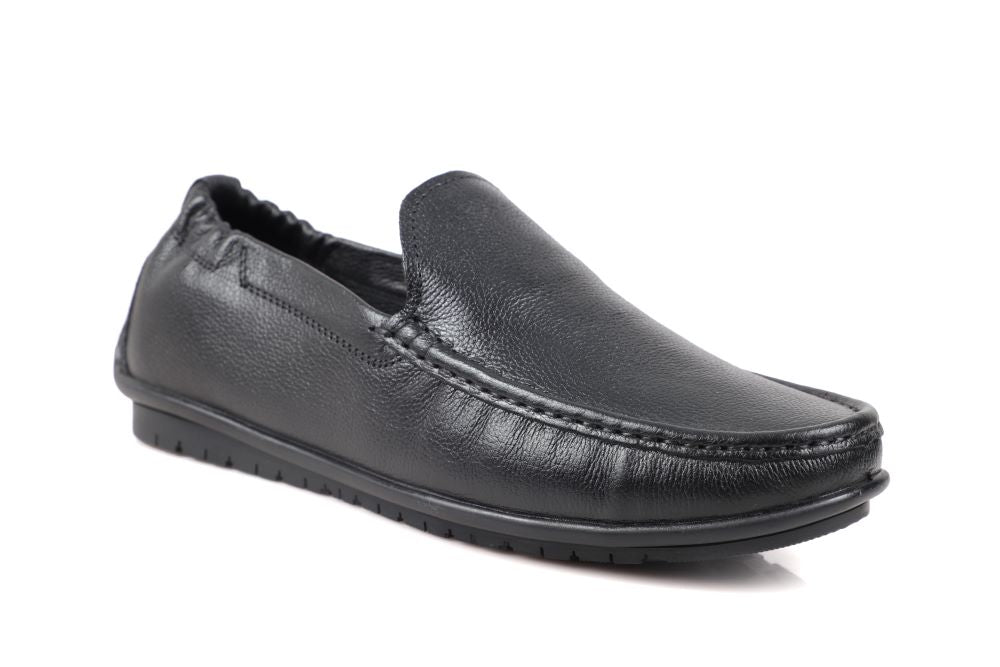 Oxhide Black Loafer Leather Shoes -TR 1060 Oxhide Black