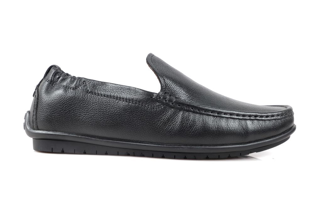 Oxhide Black Loafer Leather Shoes -TR 1060 Oxhide Black