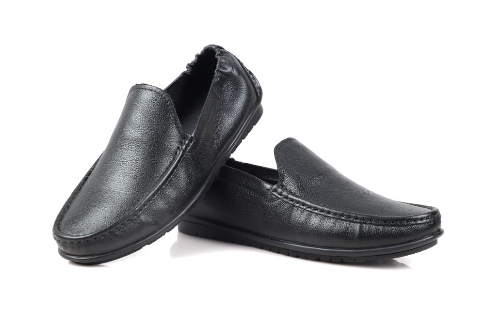 Oxhide Black Loafer Leather Shoes -TR 1060 Oxhide Black