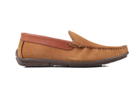 Leather Slip-On Shoes-TR 1403 Tan