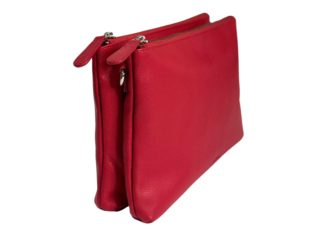 Oxhide Sling Bag - Ella - Top Grain Leather -Oxhide J0064 RED