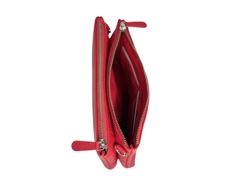 Oxhide Sling Bag - Ella - Top Grain Leather -Oxhide J0064 RED