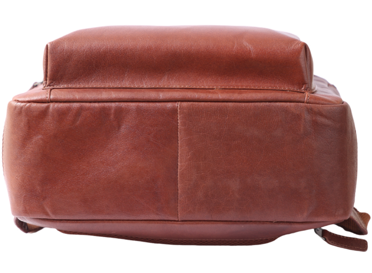 Oxhide Leather Backpack - Full Grain Leather Backpack Brown Laptop Backpack -SD01