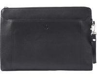 Leather Laptop sleeve - Clutch Bag- Laptop case with Handle- Laptop Case Leather- Oxhide SDB7/SDB8 BLACK