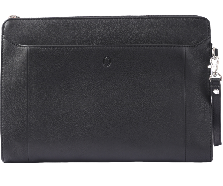 Leather Laptop sleeve - Clutch Bag- Laptop case with Handle- Laptop Case Leather- Oxhide SDB7/SDB8 BLACK