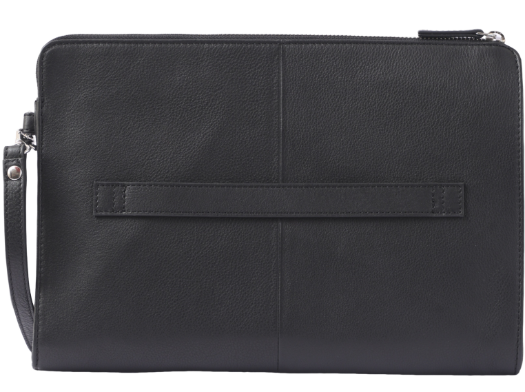 Leather Laptop sleeve - Clutch Bag- Laptop case with Handle- Laptop Case Leather- Oxhide SDB7/SDB8 BLACK