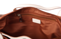 Real Leather Satchel in Leaf Cut Dual Shade Oxhide SDB2-WHITE