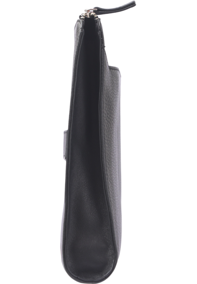 Leather Laptop sleeve - Clutch Bag- Laptop case with Handle- Laptop Case Leather- Oxhide SDB7/SDB8 BLACK