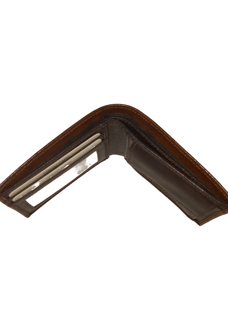 Men leather wallet -Slim wallet - Full Grain Leather designer Wallet- Designer wallet Coin Pouch- DW4CP Fabric Oxhide