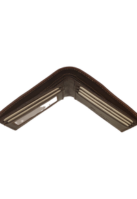 Men leather wallet -Slim wallet - Full Grain Leather designer Wallet- Designer wallet- DW4 Fabric Oxhide