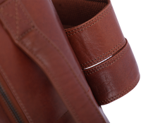 Oxhide Leather Backpack - Full Grain Leather Backpack Brown Laptop Backpack -SD01