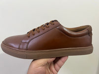 Brown Leather Casual Sneakers-BOM-NEWTON3-TAN