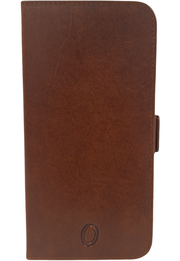 iphone 16 Leather phone covers with card holder- full leather phone cover- 1phone 16- oxhide IPH Brown