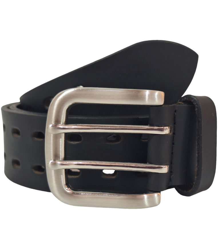 Black Casual Leather Belt Men - Full Grain Leather Belt - Leather Belt Men For Jean - Black Leather Belt  - Wide Leather Belt 38mm- BLC5 Oxhide Black