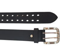 Black Casual Leather Belt Men - Full Grain Leather Belt - Leather Belt Men For Jean - Black Leather Belt  - Wide Leather Belt 38mm- BLC5 Oxhide Black