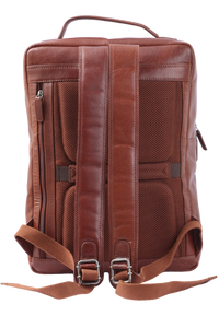 Oxhide Leather Backpack - Full Grain Leather Backpack Brown Laptop Backpack -SD01