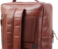 Oxhide Leather Backpack - Full Grain Leather Backpack Brown Laptop Backpack -SD01