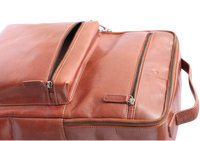 Oxhide Leather Backpack - Full Grain Leather Backpack Brown Laptop Backpack -SD01