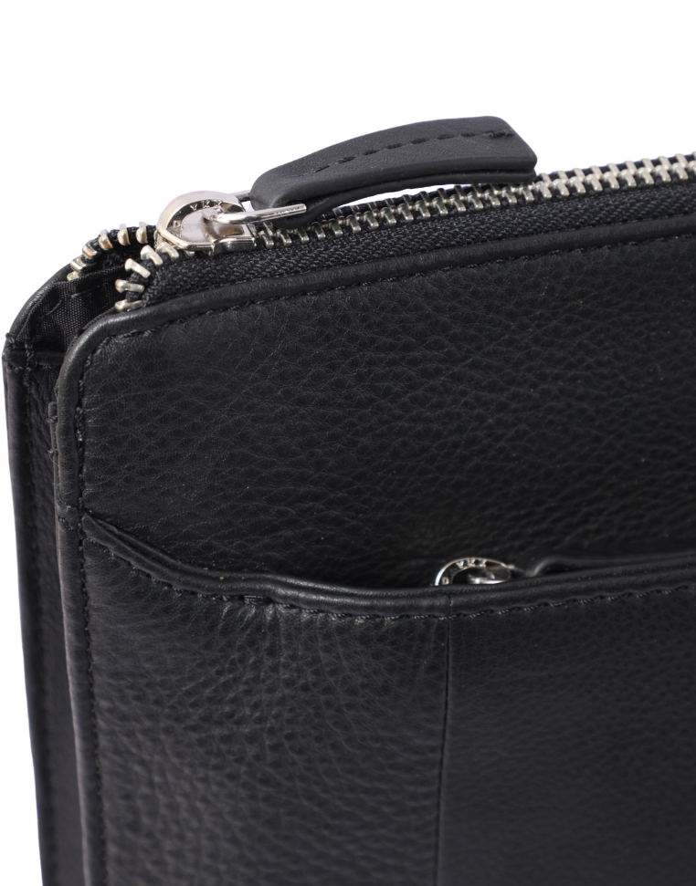 Leather Laptop sleeve - Clutch Bag- Laptop case with Handle- Laptop Case Leather- Oxhide SDB7/SDB8 BLACK