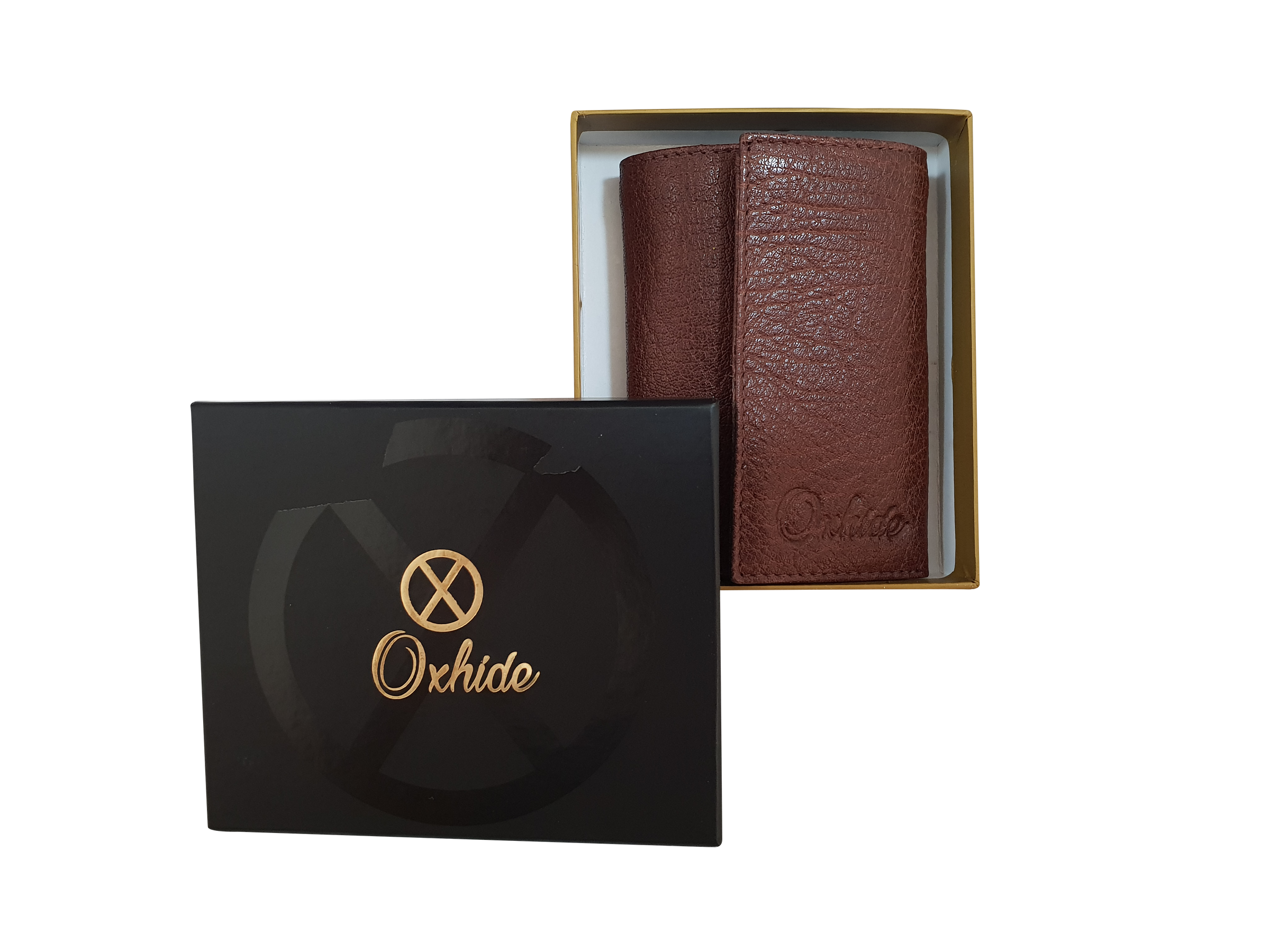 Key Wallet Coin Pouch - Leather Key Pouch - Leather Coin Pouch - Leather Coin Case - Oxhide J0023 Brown