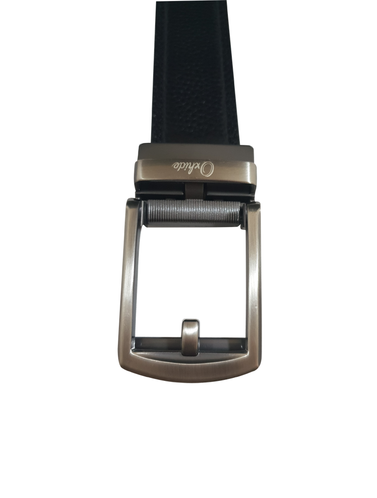 Luxury Black Belt for Men - Ratchet Leather Belt - Belts with exclusive buckles - Belts for Evening Wear 30 mm or 3 cm-BLA26 Oxhide