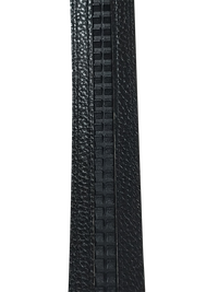 Luxury Black Belt for Men - Ratchet Leather Belt - Belts with exclusive buckles - Belts for Evening Wear 30 mm or 3 cm-BLA26 Oxhide