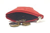 Oxhide Leather Coin Purse , Coin Pouch , Coin Storage Bag 1012 RED