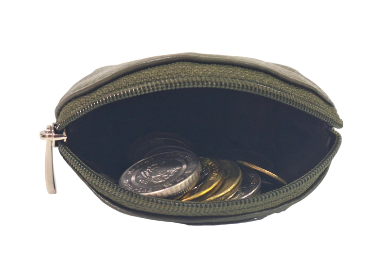 Oxhide Leather Coin Purse 2243 GREEN