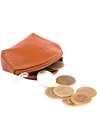 Oxhide Leather Coin Purse 2243 tan