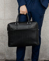 Black Mens Leather Laptop office Bag -Travel bag -Sling Bag- Executive Black Bag -Oxhide CR011