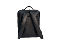 Full Grain Leather Backpack - Leather Rucksack - Leather Laptop Backpack for Men- Oxhide BLACK J0080