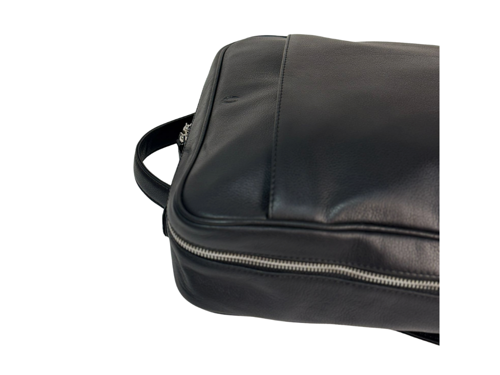 Full Grain Leather Backpack - Leather Rucksack - Leather Laptop Backpack for Men- Oxhide BLACK J0080